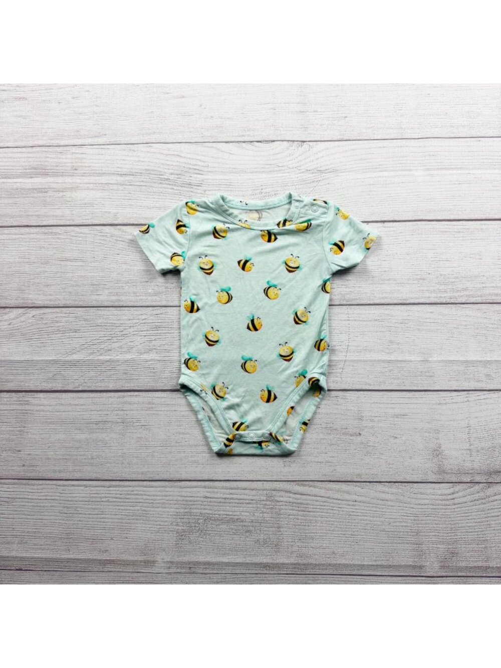 Birdie Bean Baby Bodysuit Bumblebee Print Unisex Snaps Lightweight 6-12 Months